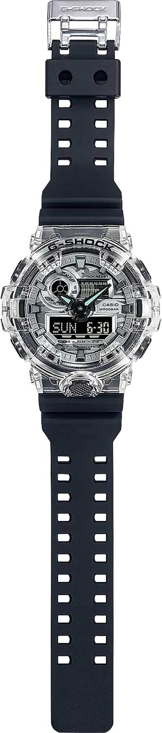 Casio GA-700SKC-1A мужские часы застежка крупным планом