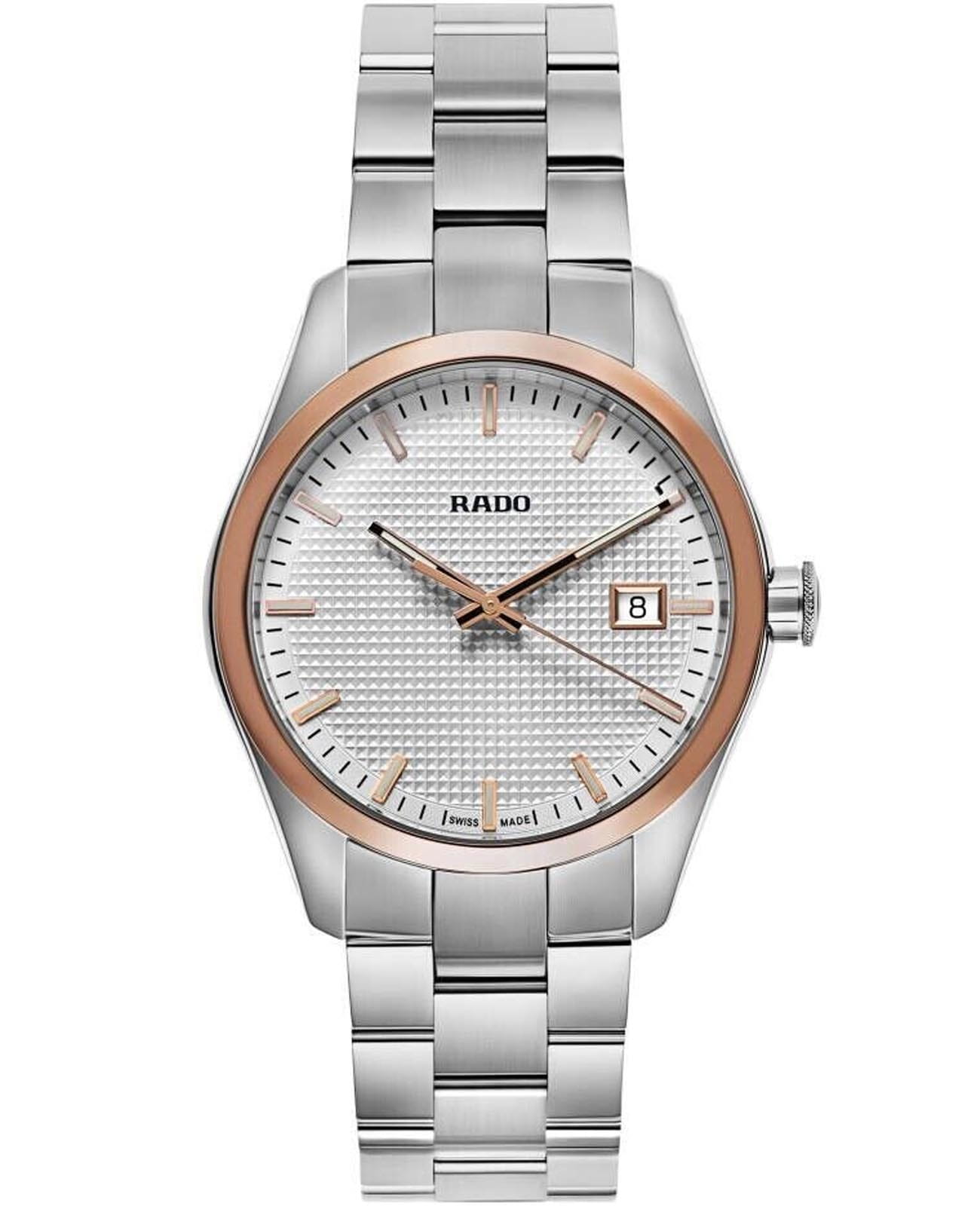 Rado Rado Hyperchrome R32976123  R32976123 кварцевые женские часы белый циферблат, браслет нержавеющая сталь — вид спереди
