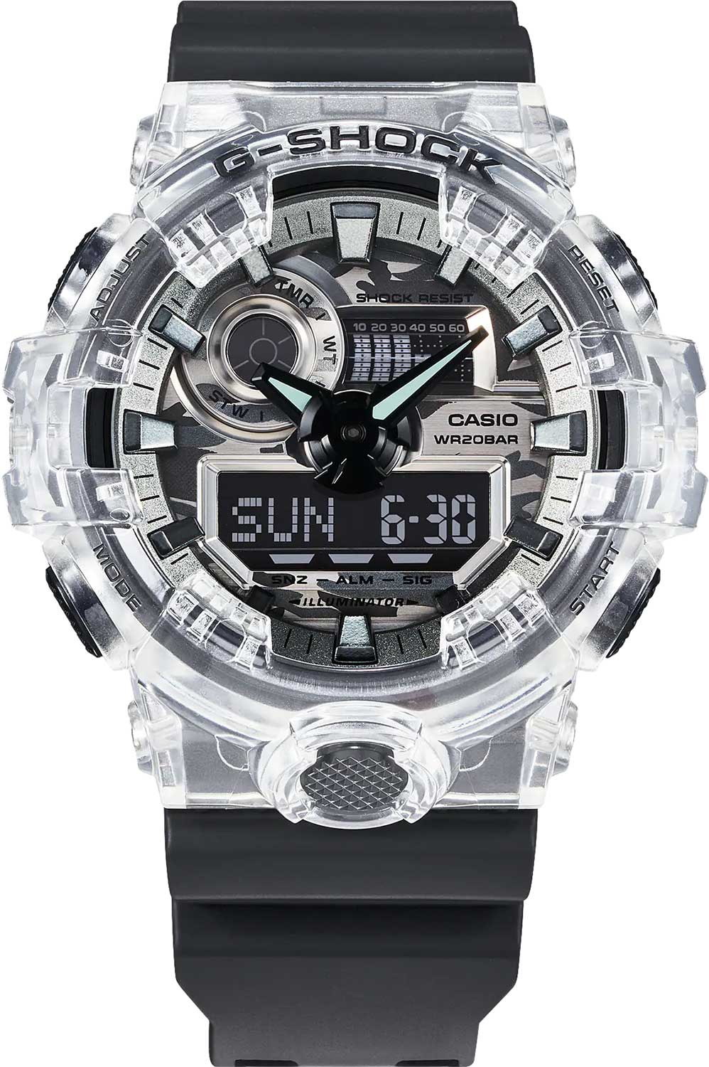 Casio Casio G-Shock GA-700SKC-1ADR (GA-700SKC-1A) GA-700 — детали корпуса и пластик