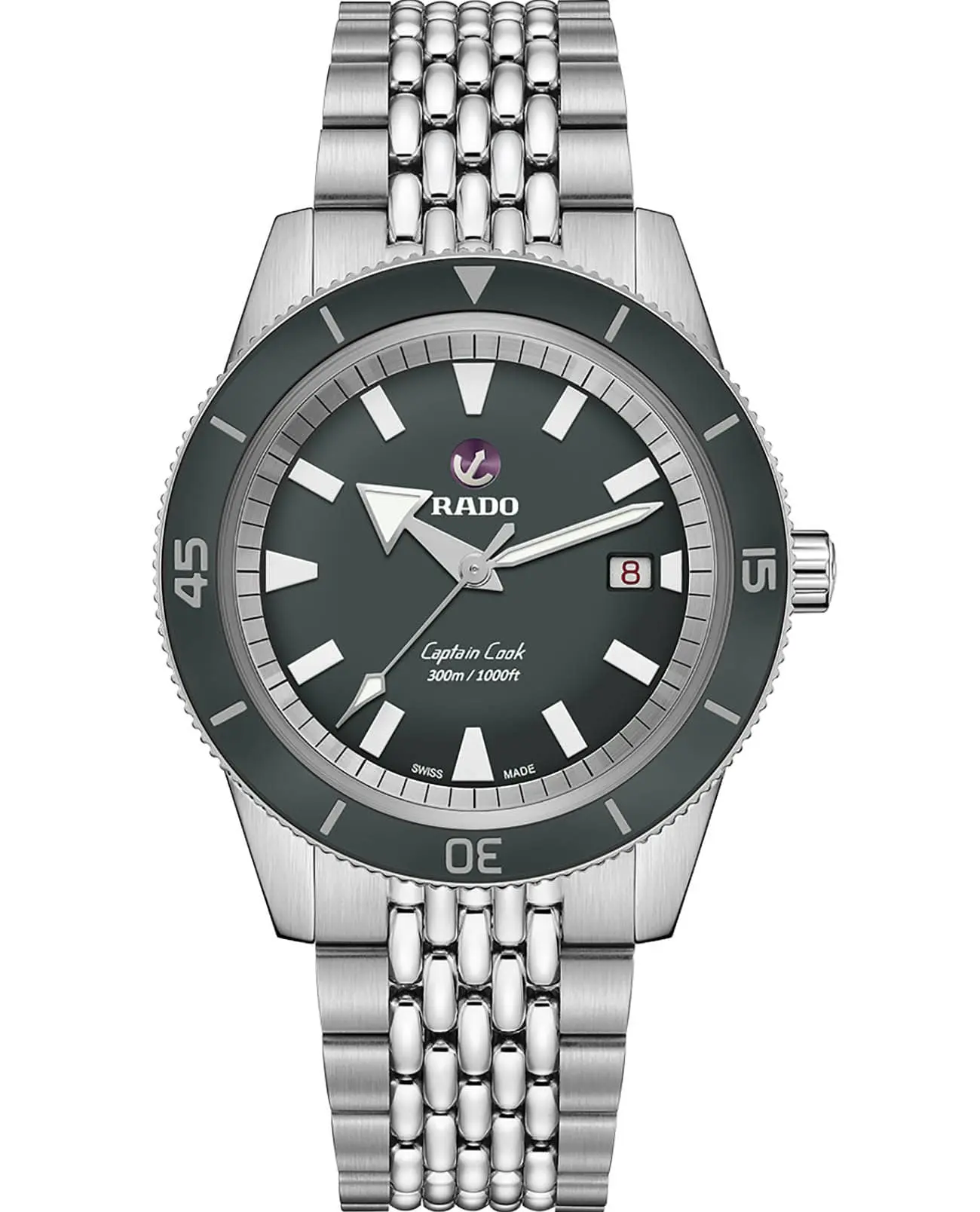 Часы Rado Captain Cook Automatic R32105103 купить в Омске по цене 153185  RUB: описание, характеристики