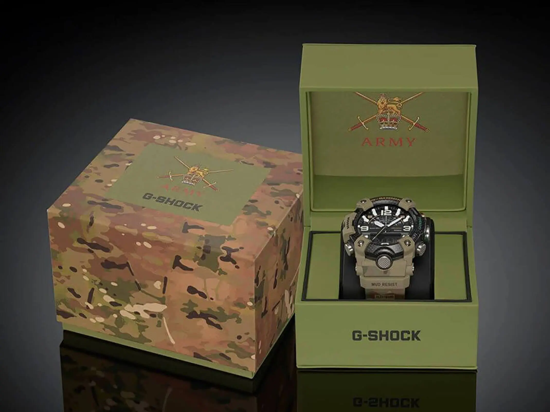 Часы Casio British Army x G-Shock GG-B100BA-1A купить в Омске по цене 73229  RUB: описание, характеристики