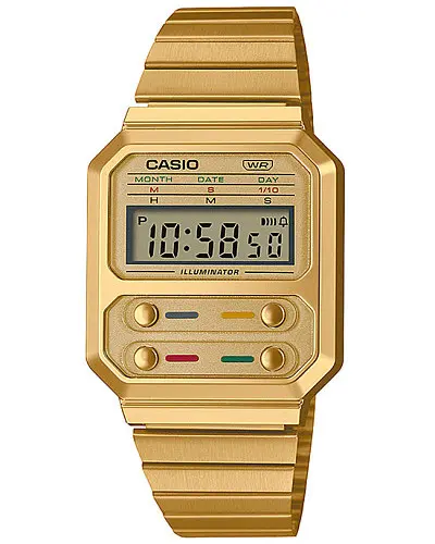 All gold casio hotsell