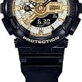 Casio Casio G-Shock GMA-S110GB-1ADR (GMA-S110GB-1A) электронные женские часы часы, крупный план  циферблат
