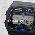 Casio Casio Collection F-91W-1, illuminator япония мужские часы на браслете пластик боковой вид