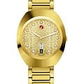 Rado Rado DiaStar The Original Automatic R12161633 Automatic R12161633 механические женские часы золотой циферблат, браслет сталь c pvd покрытием — вид спереди