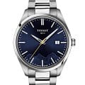 Tissot Tissot PR 100 Jungfraubahn Quartz 40mm T150.410.11.041.02 PR 100 T1504101104102 кварцевые мужские часы  синий циферблат, браслет нержавеющая сталь — вид спереди