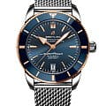 Breitling Breitling Superocean Heritage B20 Automatic 42 UB2010161C1A1  UB2010161C1A1 механические мужские часы синий циферблат, браслет нержавеющая сталь — вид спереди