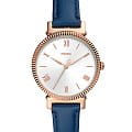 Fossil Fossil FB-02  ES4862  ES4862 кварцевые женские часы белый циферблат, браслет кожаный — вид спереди