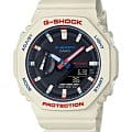 Casio Casio G-Shock GMA-S2100WT-7A1  GMA-S2100WT-7A1 электронные женские часы черный циферблат, браслет пластик — вид спереди