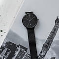 Obaku Obaku Toft Charcoal V181GDBBMB  - задняя крышка металл сталь корпуса, дания часы