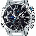 Casio Casio Edifice EQB-800D-1A EQB EQB-800D-1A кварцевые мужские часы черный циферблат, браслет нержавеющая сталь — вид спереди