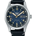 Seiko Seiko 5 Sports Field series SRPG39K1 Field SRPG39K1 механические мужские часы синий циферблат, браслет кожаный — вид спереди