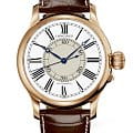 Longines Longines Weems Second-Setting Watch L2.713.8.13.0  L27138130 механические мужские часы  белый циферблат, браслет кожаный — вид спереди