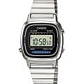 Casio Casio Collection LA670WD-1DF (LA670WD-1)  LA670WD-1 кварцевые женские часы  циферблат, браслет нержавеющая сталь — вид спереди
