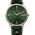Maurice Lacroix Maurice Lacroix Eliros Date EL1118-PVP01-610-1  EL1118-PVP01-610-1 кварцевые женские часы синий циферблат, браслет кожаный — вид спереди