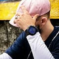 Casio Casio G-Shock GA-700VB-1A, g-shock япония мужские часы на браслете пластик боковой вид