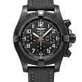 Breitling Breitling Avenger Hurricane 12H 45 XB0180E41B1W1  XB0180E41B1W1 механические мужские часы  черный циферблат, браслет полиамидная ткань — вид спереди