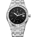 Maurice Lacroix Maurice Lacroix Aikon Quartz AI1108-SS002-330-1  AI1108-SS002-330-1 кварцевые мужские часы черный циферблат, браслет нержавеющая сталь — вид спереди