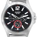 Casio Casio Collection MTP-E350D-1B мужские часы черный циферблат на запястье
