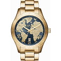 Michael Kors Michael Kors Bradshaw MK6243  MK6243 кварцевые женские часы бирюзовый циферблат, браслет нержавеющая сталь с pvd-покрытием — вид спереди