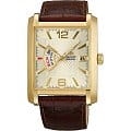 Orient Orient FNAB002C (FFNAB002C)  FFNAB002C механические мужские часы шампань циферблат, браслет кожа + текстиль — вид спереди