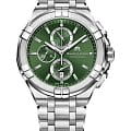 Maurice Lacroix Maurice Lacroix Aikon Chronograph AI1018-SS002-630-1  AI1018-SS002-630-1 кварцевые мужские часы зеленый циферблат, браслет нержавеющая сталь — вид спереди