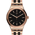 Swatch Swatch Irony Sistem51 YIG400G  YIG400G механические мужские часы черный циферблат, браслет нержавеющая сталь с pvd-покрытием — вид спереди