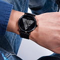 Guess Guess Trend GW0502G2 кварцевые мужские часы часы крупный план черный циферблата