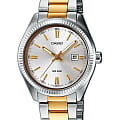 Casio Casio Collection LTP-1302PSG-7A  LTP-1302PSG-7A кварцевые женские часы  серебристый циферблат, браслет сталь с ip покрытием — вид спереди