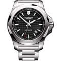 Victorinox Victorinox I.N.O.X. MECHANICAL 241837  241837 механические мужские часы  черный циферблат, браслет нержавеющая сталь — вид спереди