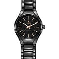 Rado Rado True R27242162 Automatic R27242162 механические женские часы  черный циферблат, браслет высокотехнологичная керамика + титан — вид спереди