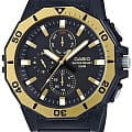 Casio Casio Collection MRW-400H-9AVDF  MRW-400H-9AVDF кварцевые мужские часы черный циферблат, браслет пластик — вид спереди