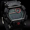 Casio Casio G-Shock GD-400-1SDR (GD-400-1) электронные мужские часы часы крупный план  циферблата