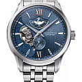 Orient Orient Star RE-AV0B08L  RE-AV0B08L механические мужские часы синий циферблат, браслет нержавеющая сталь — вид спереди