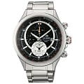 Orient Orient TD0T005B (FTD0T005B)  FTD0T005B кварцевые мужские часы  черный циферблат, браслет 18-каратное желтое золото — вид спереди