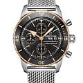 Breitling Breitling Superocean Heritage Automatic Chronograph 44 U13313121B1A1  U13313121B1A1 механические мужские часы черный циферблат, браслет нержавеющая сталь — вид спереди