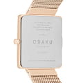 Obaku Obaku V236LXVIMV,  дания женские часы на браслете сталь с ip покрытием боковой вид