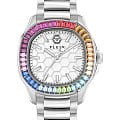 Philipp Plein Philipp Plein The Spectre Lady PWTAA1124  PWTAA1124 кварцевые женские часы  серебристый циферблат, браслет нержавеющая сталь — вид спереди