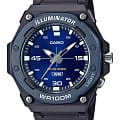 Casio Casio Collection MW-620H-2A  MW-620H-2A кварцевые мужские часы синий циферблат, браслет пластик — вид спереди