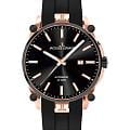 Jacques Lemans Jacques Lemans Derby 1-2203C  1-2203C механические мужские часы черный циферблат, браслет силикон — вид спереди