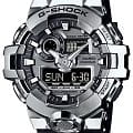 Casio Casio G-Shock GM-700-1A (GM-700-1AER) лимитированной серии GM-700-1A электронные женские часы  золотой циферблат, браслет силикон — вид спереди