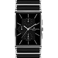 Jacques Lemans Jacques Lemans 1-1817A  1-1817A кварцевые мужские часы черный циферблат, браслет сталь + керамические вставки — вид спереди