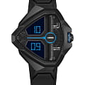 Hamilton Hamilton Ventura Edge Dune Limited Edition H24624330  H24624330 кварцевые мужские часы  черный циферблат, браслет каучук — вид спереди
