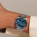 Longines Longines Conquest L3.835.4.92.6 мужские часы синий циферблат на запястье