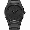 D1 Milano D1 Milano Ultra Thin UTBJSH  UTBJSH кварцевые женские часы  черный циферблат, браслет нержавеющая сталь с pvd-покрытием — вид спереди