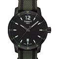 Tissot Tissot T-Sport Quickster T095.410.37.057.00 Quickster T0954103705700 кварцевые мужские часы  черный циферблат, браслет тканевый — вид спереди