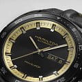 Hamilton Hamilton American Classic Pan Europ Day Date Auto H35425730 механические мужские часы часы крупный план  циферблата