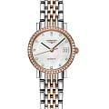 Longines Longines Elegant Collection L4.309.5.88.7  L43095887 механические женские часы  перламутровый циферблат, браслет нержавеющая сталь + золото 18к — вид спереди