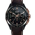 Rado Rado HyperChrome Automatic Chronograph R32168156 Automatic R32168156 механические мужские часы черный циферблат, браслет кожаный — вид спереди