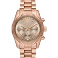 Michael Kors Michael Kors Lexington MK7217  MK7217 кварцевые женские часы золотой циферблат, браслет сталь c pvd покрытием — вид спереди